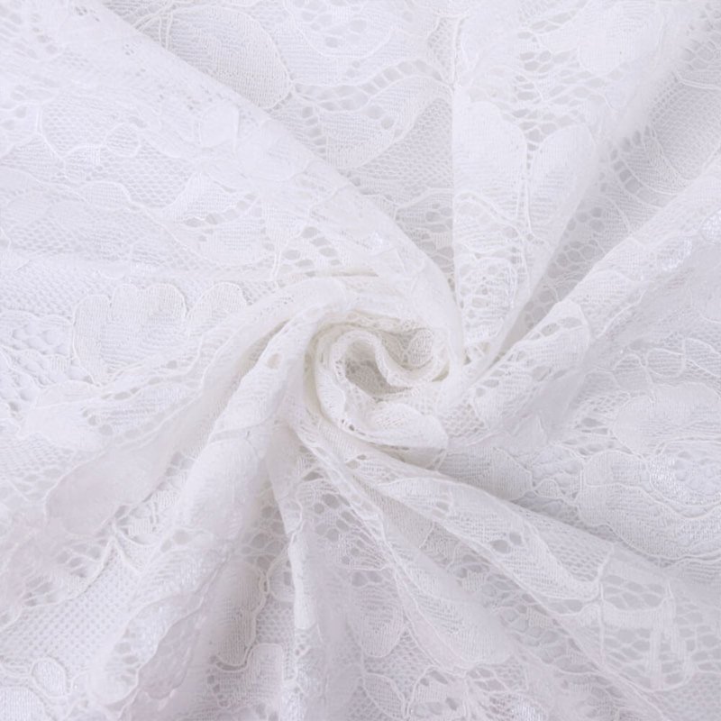 Lace Fabric Dress Cutwork Polyester for Women's Wear Wholesale Supplie 7